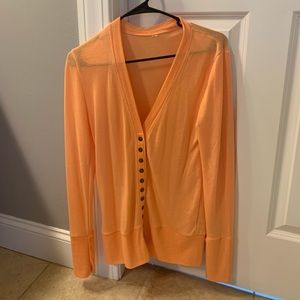 Light weight orange cardigan